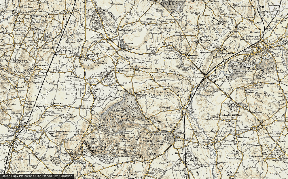 Old Map of Marchamley Wood, 1902 in 1902