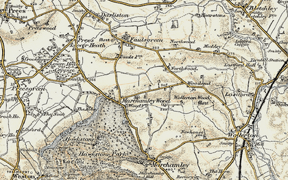 Old map of Marchamley Wood in 1902