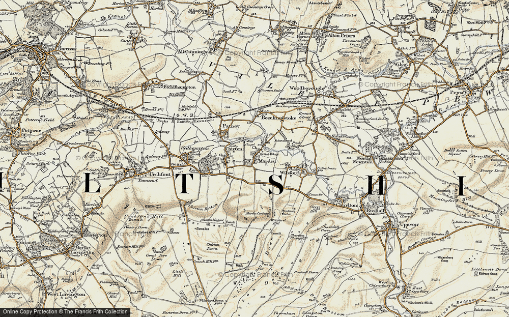 Old Map of Marden, 1898-1899 in 1898-1899