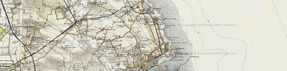 Old map of Marden in 1901-1903