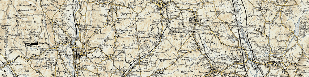 Old map of Marehay in 1902