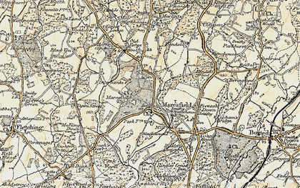 Old map of Maresfield Park in 1898