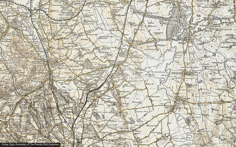 Old Map of Marford, 1902-1903 in 1902-1903