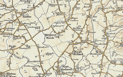 Old map of Margaret Marsh in 1897-1909