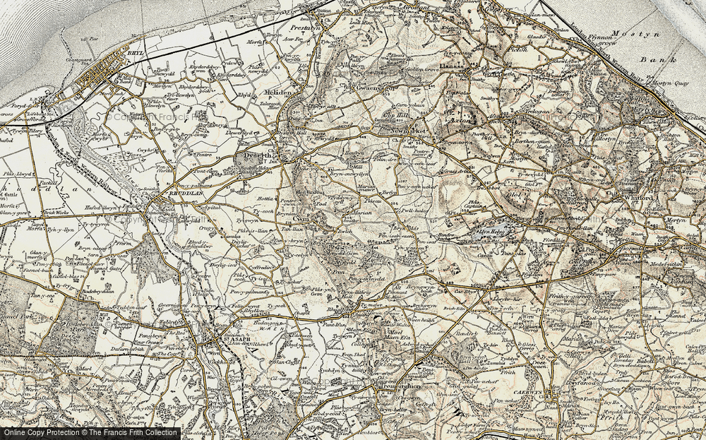 Old Map of Marian Cwm, 1902-1903 in 1902-1903