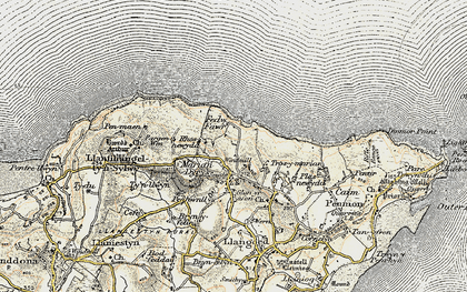 Old map of Mariandyrys in 1903-1910