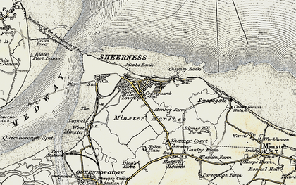 Old map of Marine Town in 1897-1898