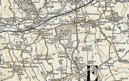 Old map of Mark Hall South in 1898