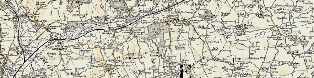 Old map of Mark Hall South in 1898