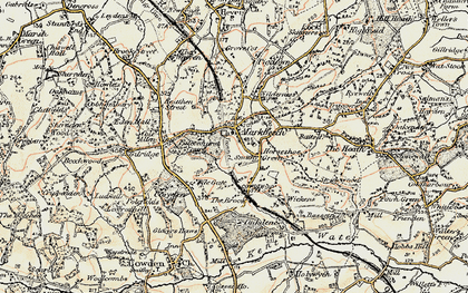 Old map of Markbeech in 1898-1902