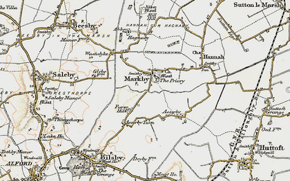Old map of Markby in 1902-1903
