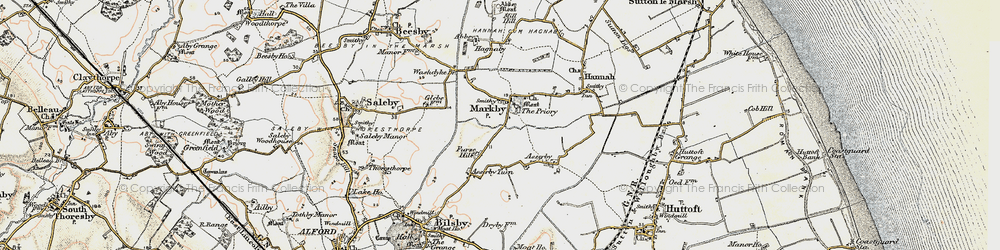Old map of Markby in 1902-1903