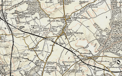 Old map of Market Warsop in 1902-1903