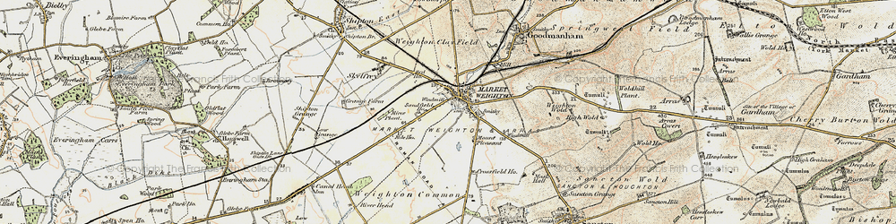 Old map of Market Weighton in 1903