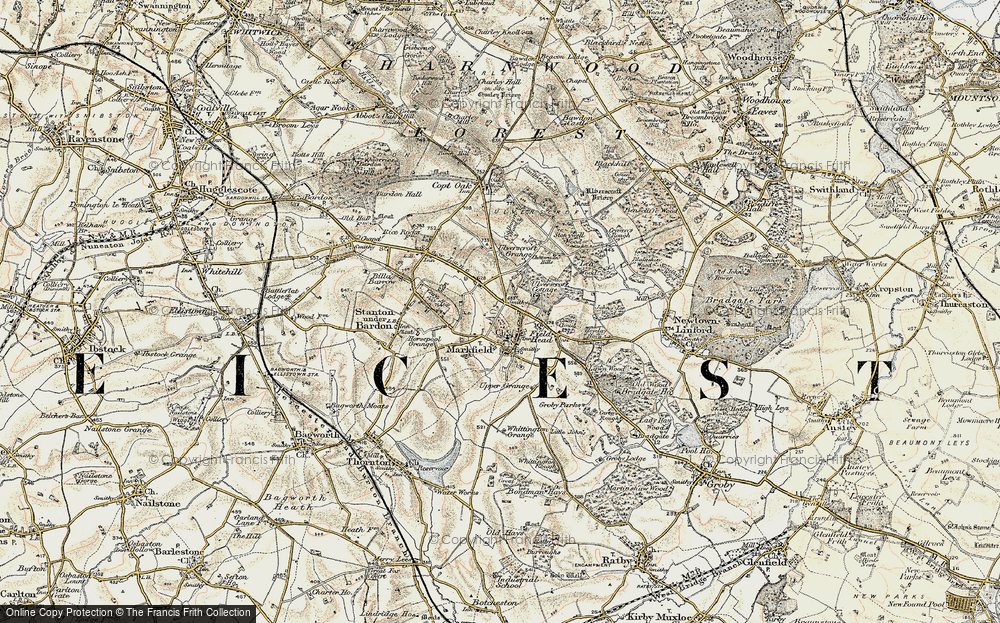 Old Map of Markfield, 1902-1903 in 1902-1903