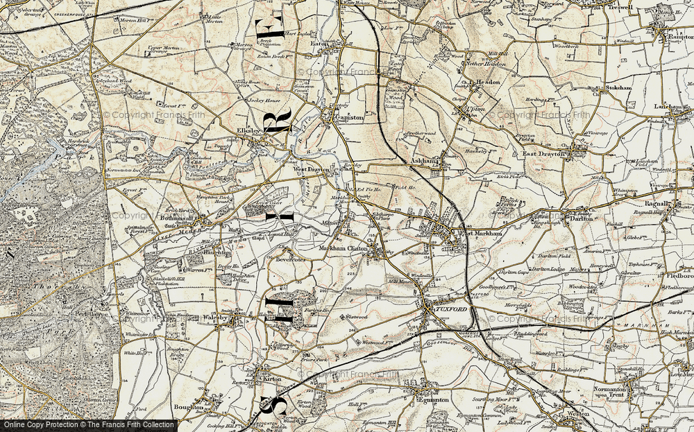Old Map of Markham Moor, 1902-1903 in 1902-1903