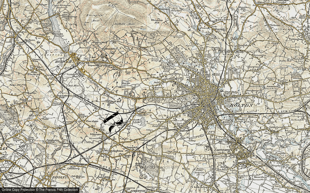 Old Map of Markland Hill, 1903 in 1903