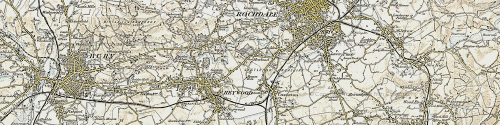 Old map of Marland in 1903