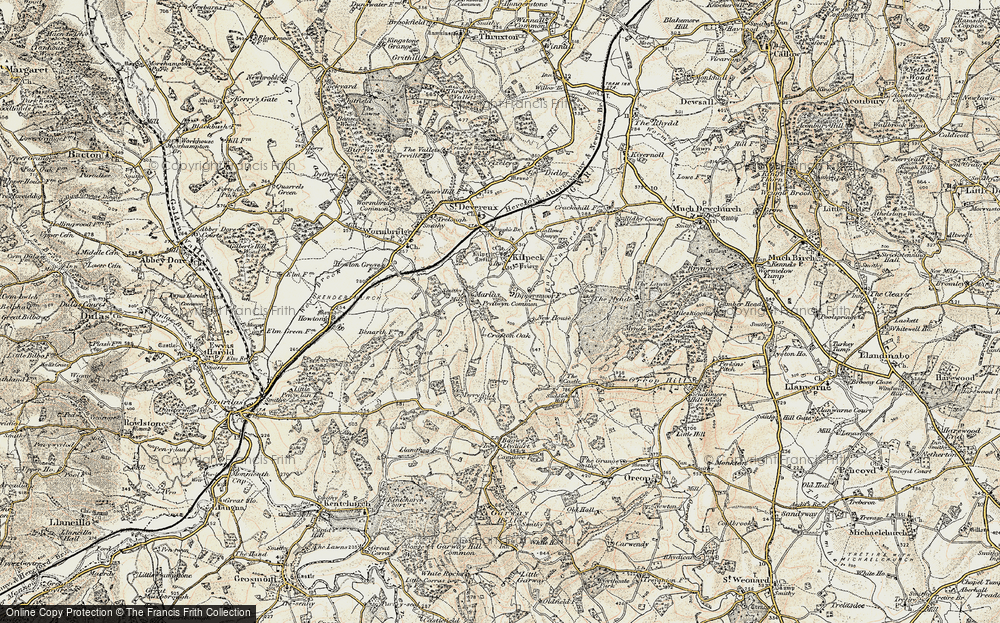 Old Map of Marlas, 1900 in 1900