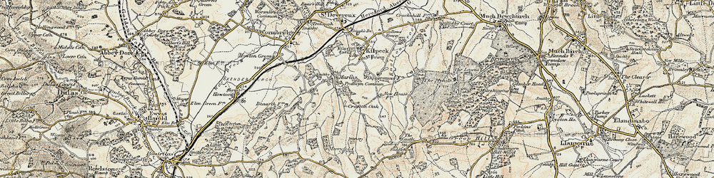 Old map of Marlas in 1900