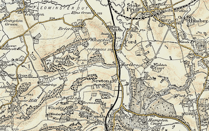 Old map of Marlbrook in 1900-1902