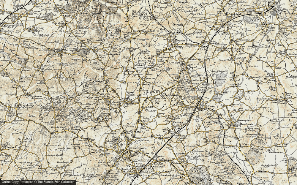 Old Map of Marlbrook, 1901-1902 in 1901-1902