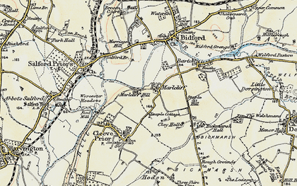 Old map of Marlcliff in 1899-1901
