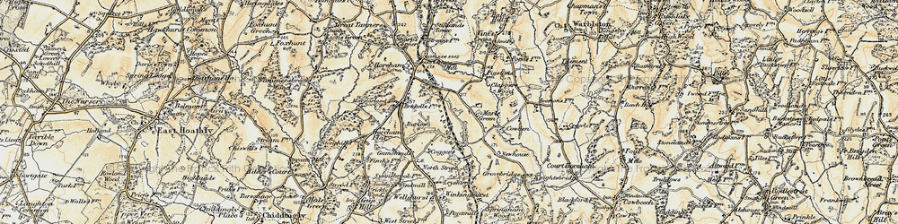 Old map of Winkenhurst in 1898