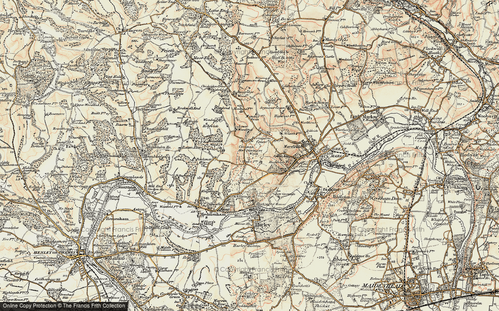 Old Map of Marlow Common, 1897-1898 in 1897-1898