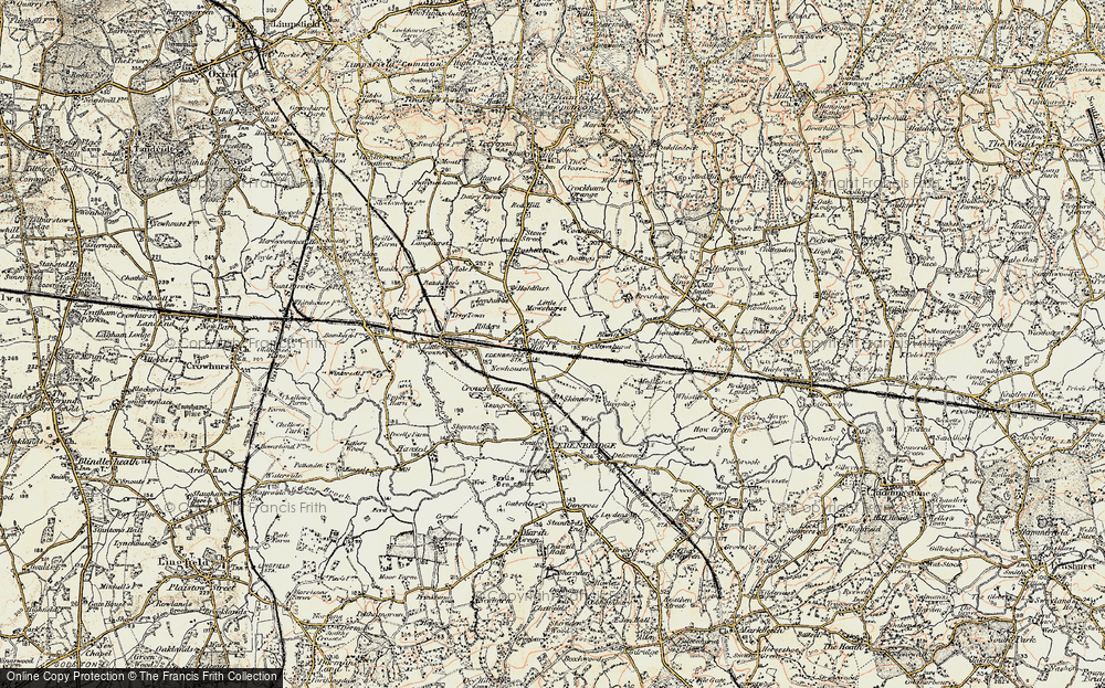 Old Map of Marlpit Hill, 1898-1902 in 1898-1902