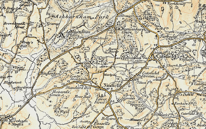 Old map of Marlpits in 1898