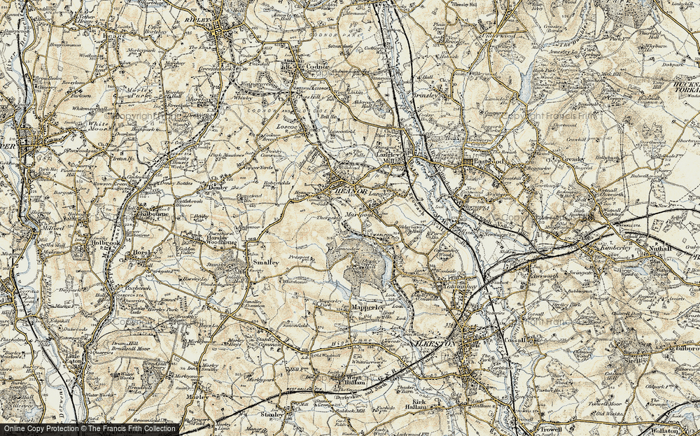 Old Map of Marlpool, 1902-1903 in 1902-1903