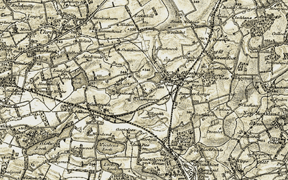 Old map of Marnock in 1904-1905