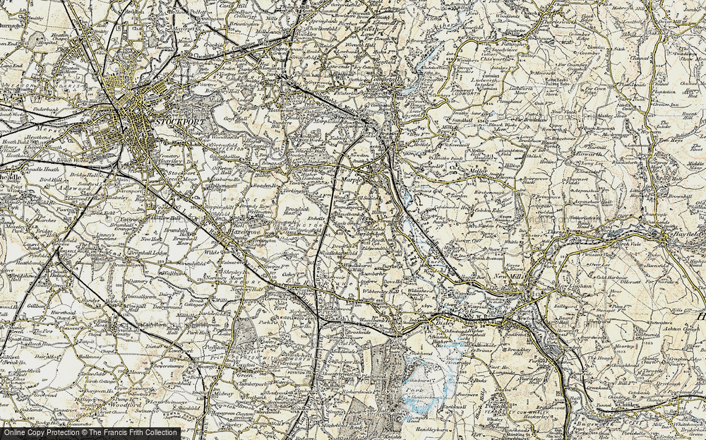 Old Map of Marpleridge, 1903 in 1903