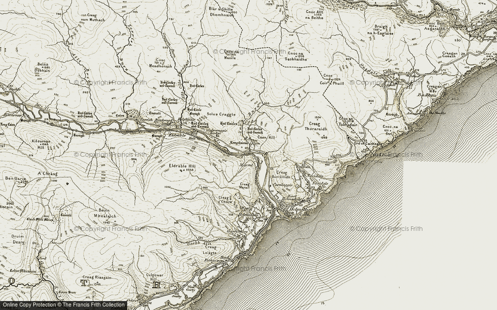 Old Map of Marrel, 1911-1912 in 1911-1912