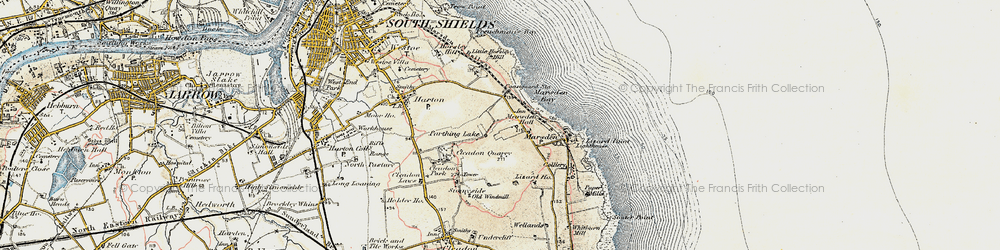 Old map of Marsden in 1901-1904
