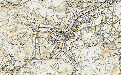 Old map of Tunnel End in 1903