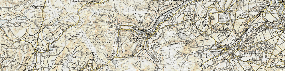 Old map of Tunnel End in 1903