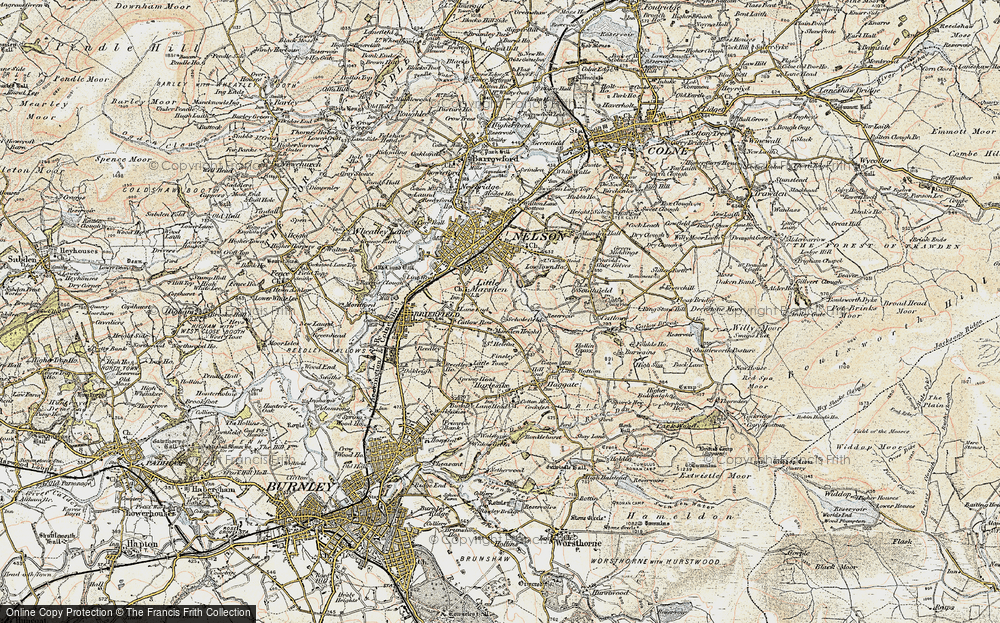 Old Map of Marsden Height, 1903-1904 in 1903-1904