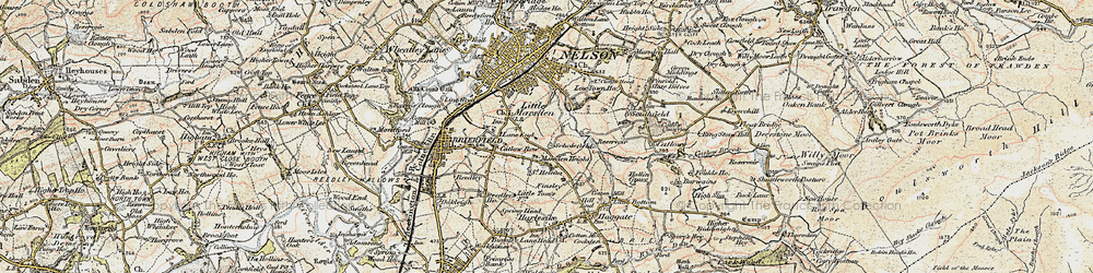 Old map of Marsden Height in 1903-1904