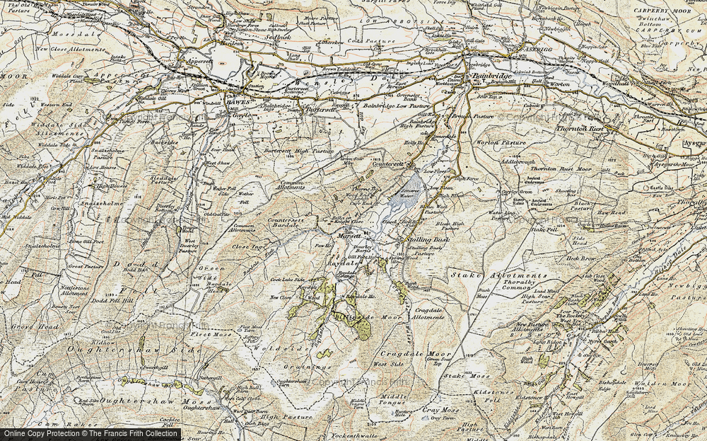Old Map of Marsett, 1903-1904 in 1903-1904