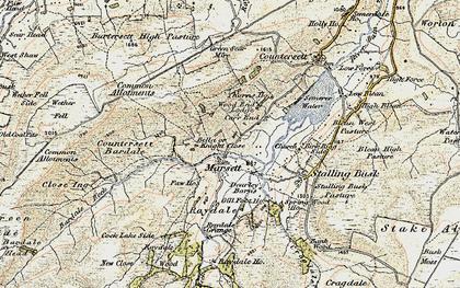 Old map of Marsett in 1903-1904