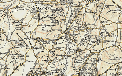 Old map of Marsh in 1898-1900