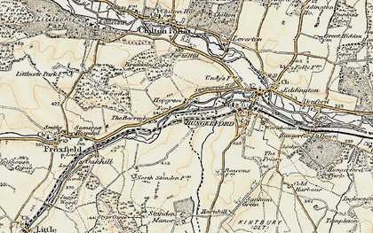 Old map of Marsh Gate in 1897-1900