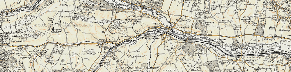 Old map of Marsh Gate in 1897-1900