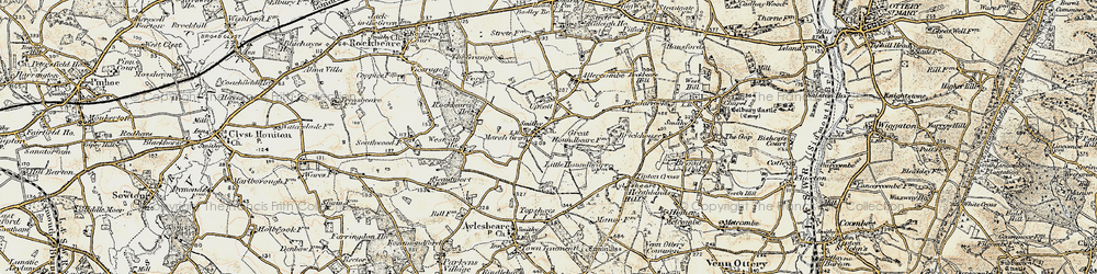 Old map of Marsh Green in 1899