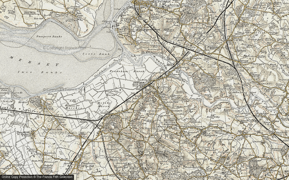 Old Map of Marsh Green, 1902-1903 in 1902-1903