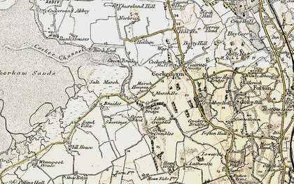 Old map of Lathwaite in 1903-1904