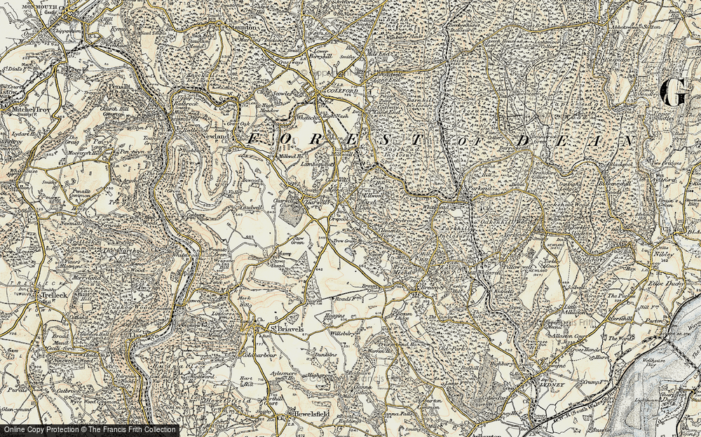 Old Map of Marsh Lane, 1899-1900 in 1899-1900