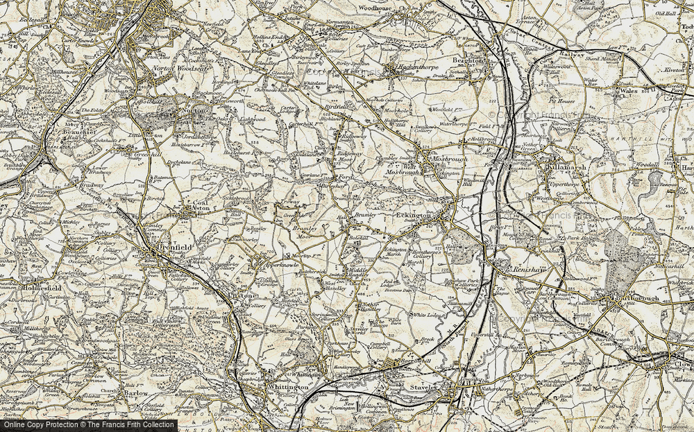 Old Map of Marsh Lane, 1902-1903 in 1902-1903